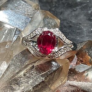 Ruby .925 Silver Ring